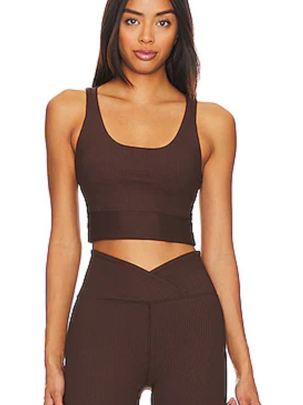 Year Of Ours Brown Ribbed Matching Set